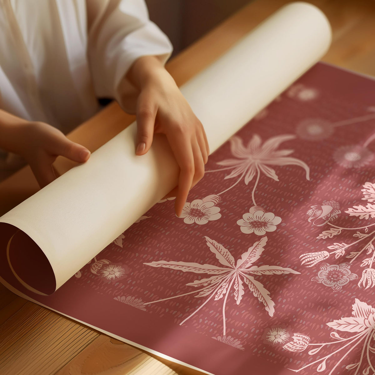 William Morris Tulpen- und Rosenposter