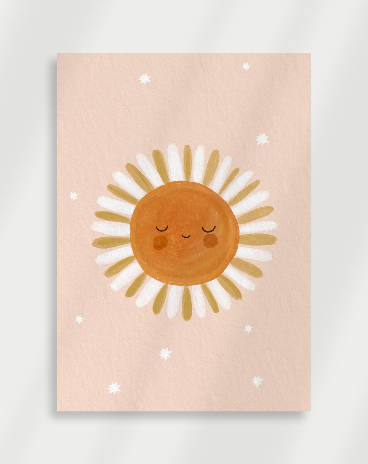 Poster mit lächelnder Sonne