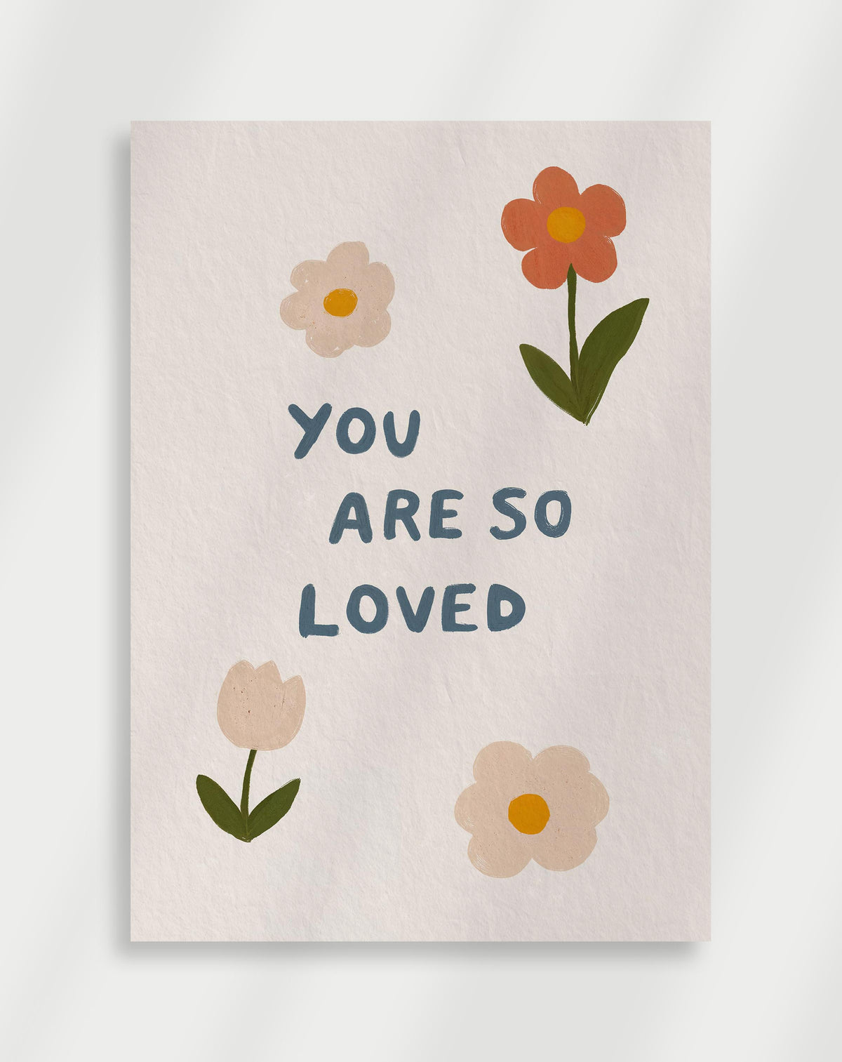 Poster with flowers