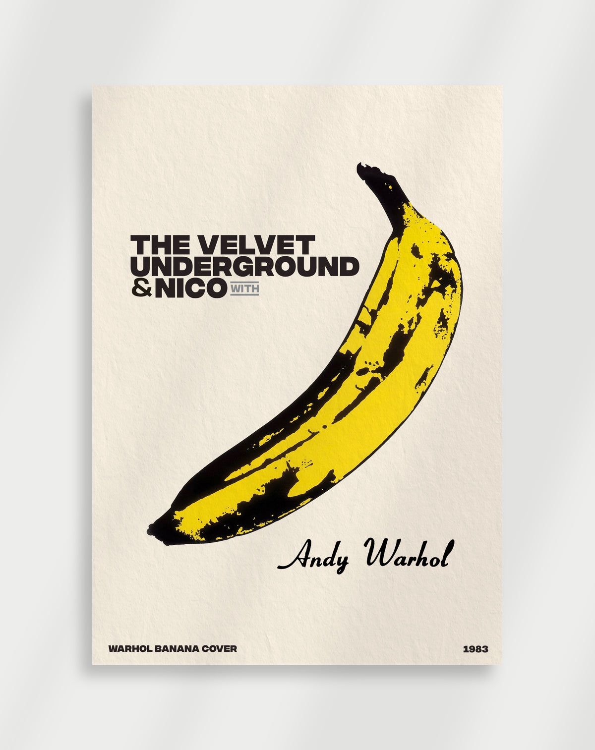 Warhol Banana Art Poster