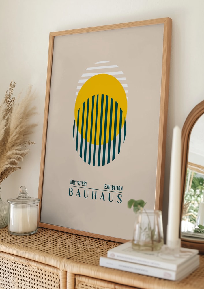 Bauhaus exhibition yellow circle Poster