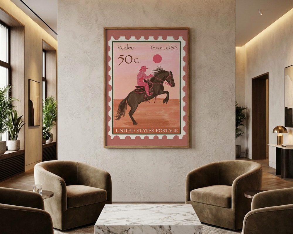 Texas Rodeo Rider Poster