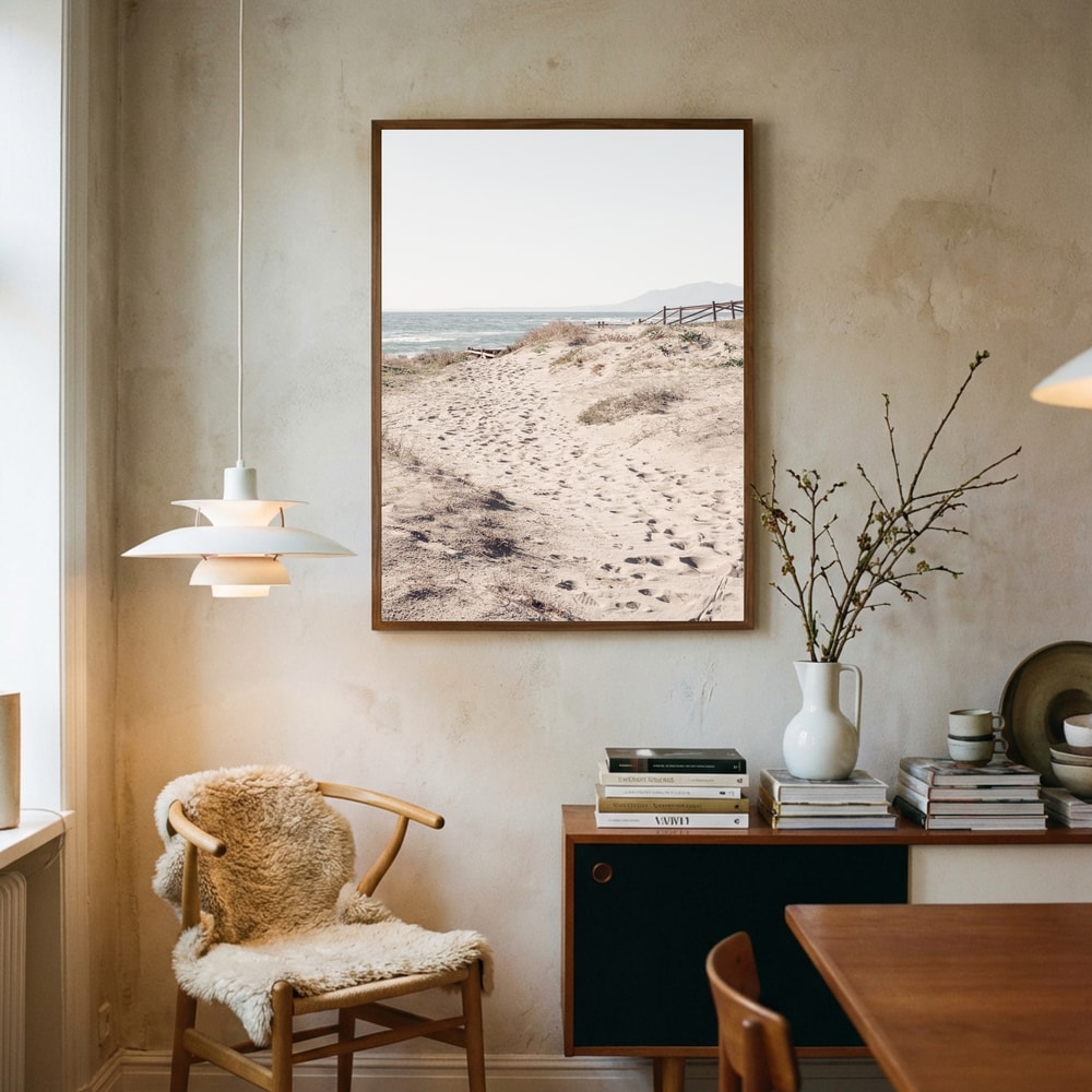 Serene Beach Path Poster