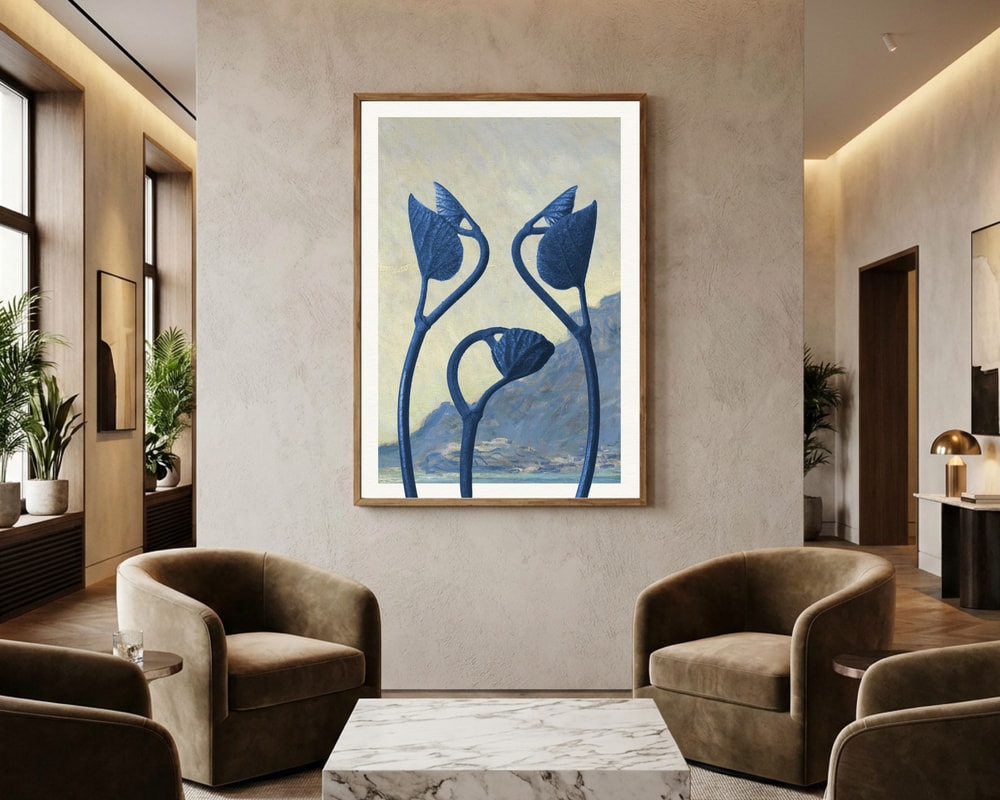 Blue Mountain Sprouts Poster