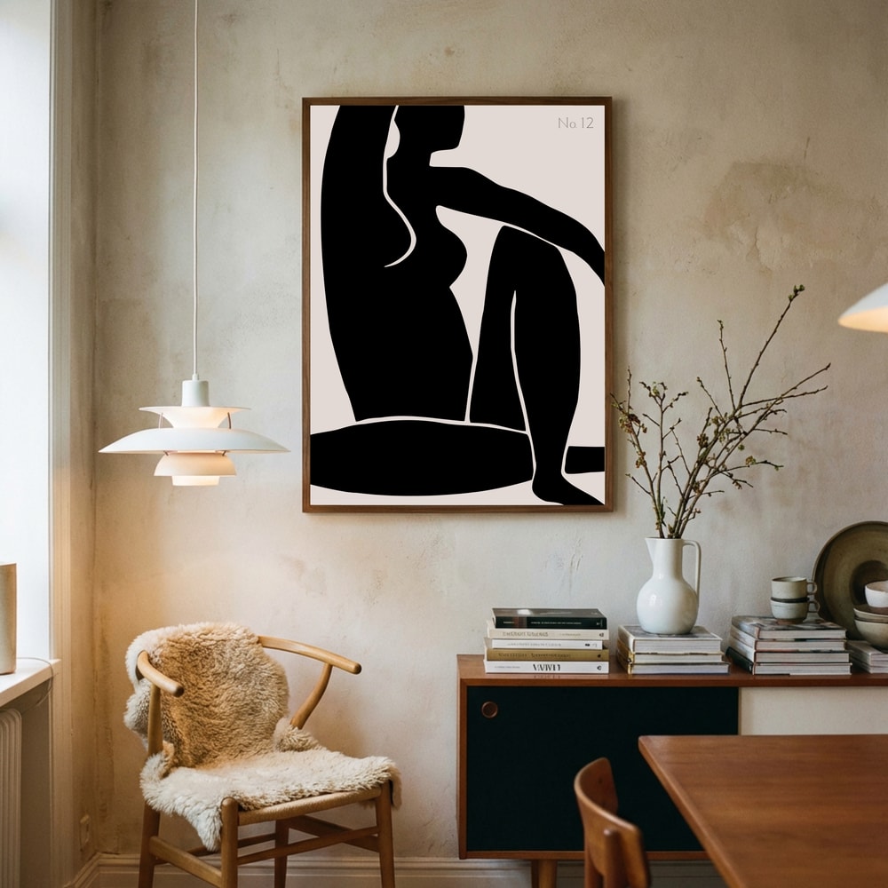 Poster mit anmutiger Silhouette