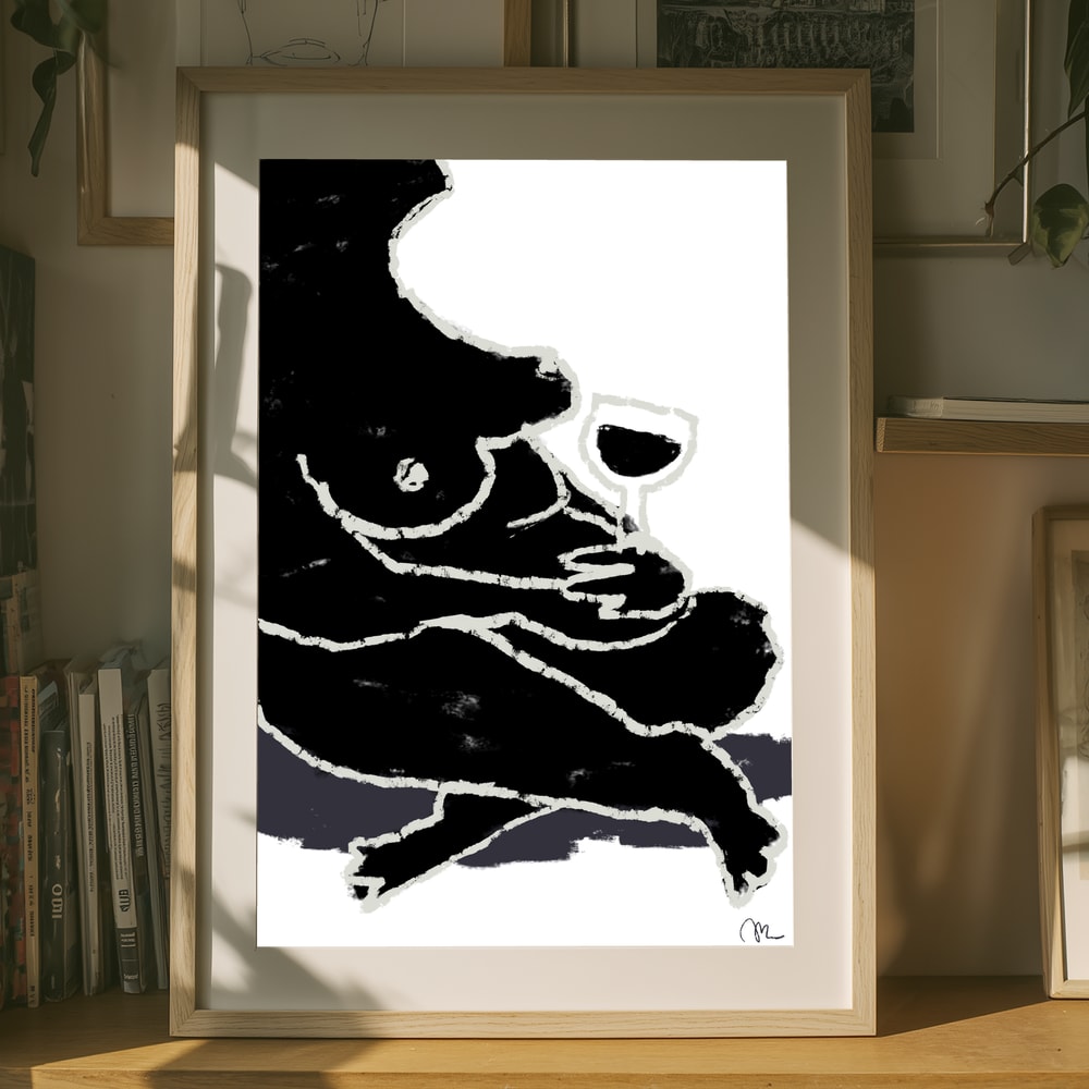 Relaxed Wine Poster