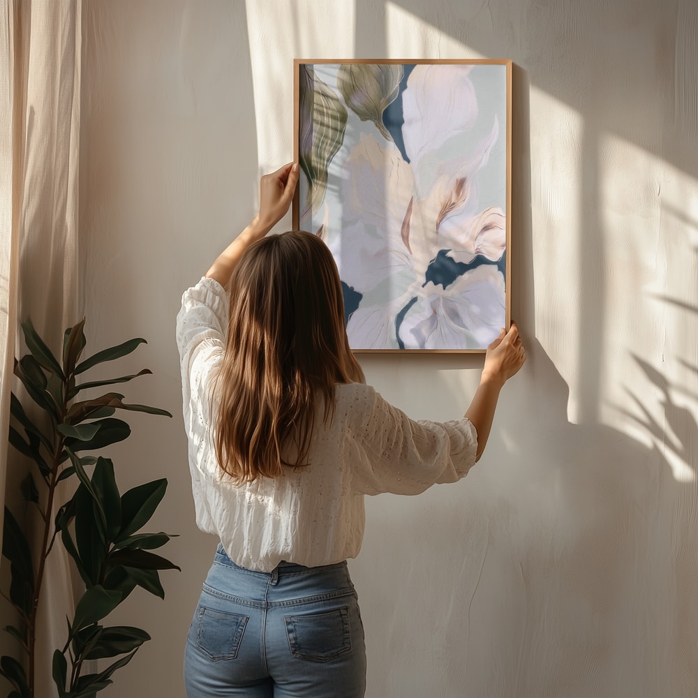 Soft Botanical Flow Poster