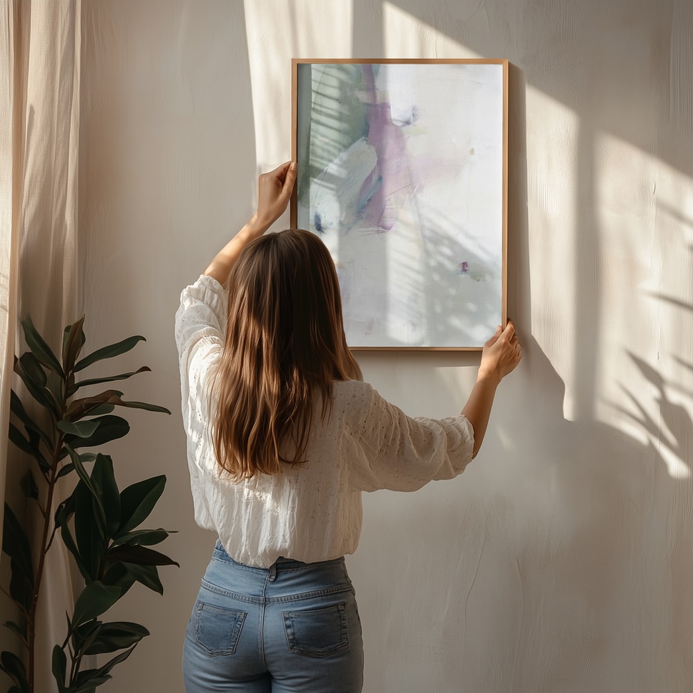 Soft Abstract Serenity Poster