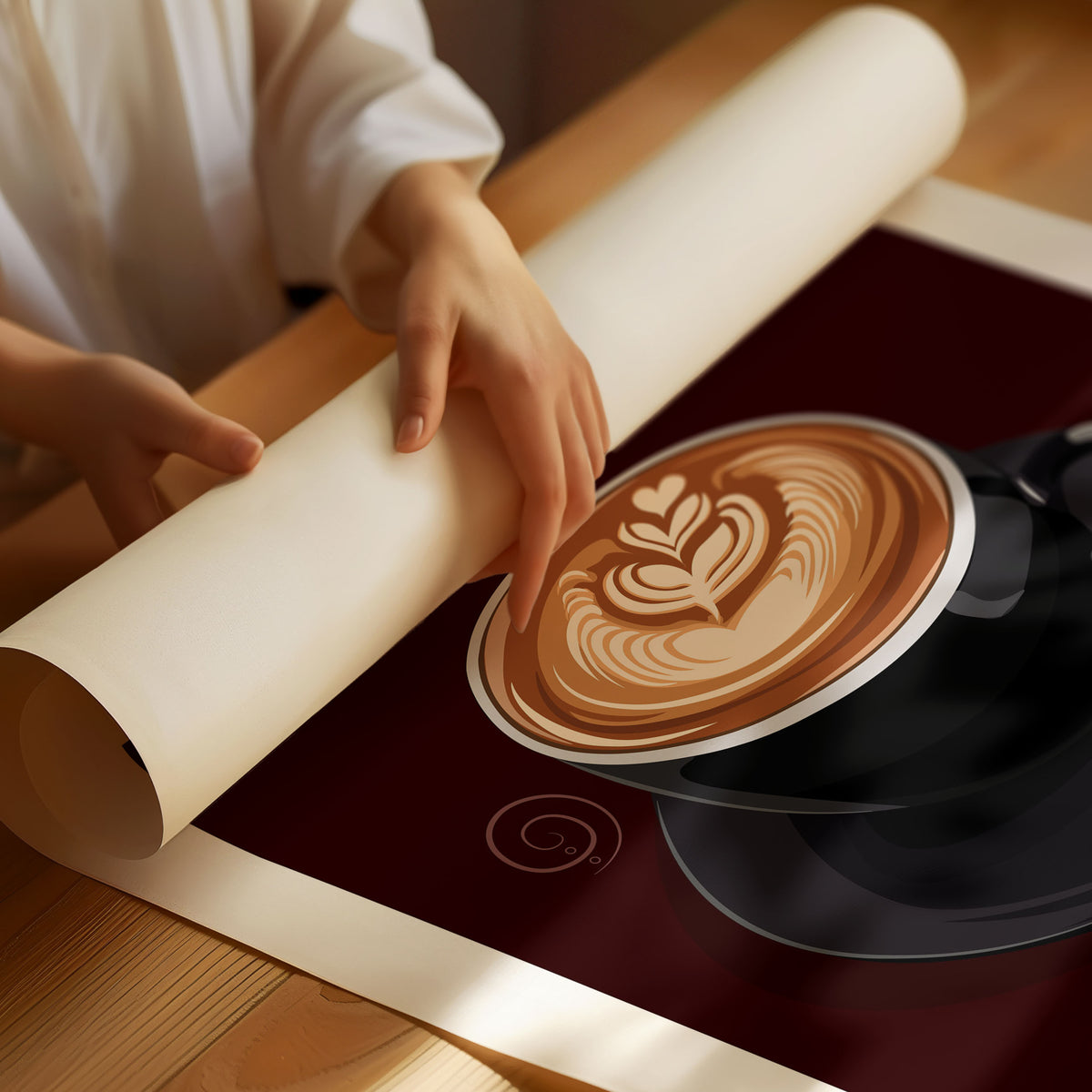 Cappuccino-Kaffeeposter