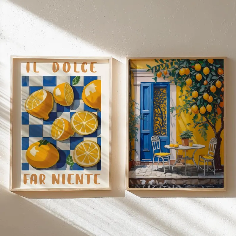 Zitronen-Poster