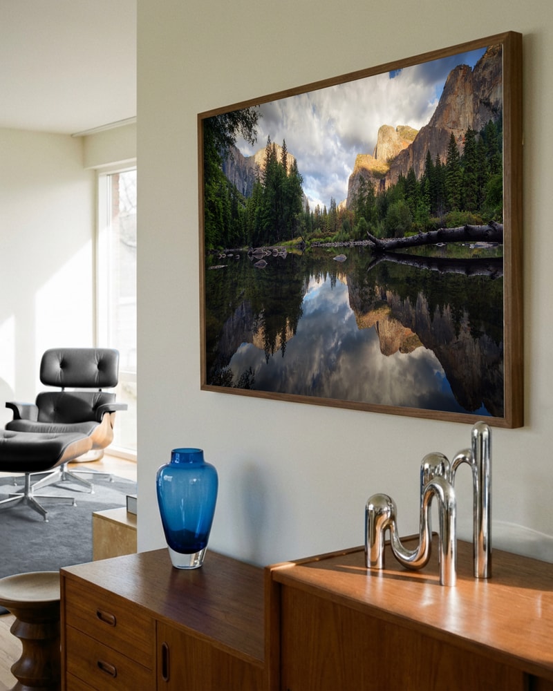 Yosemite River Reflection Poster