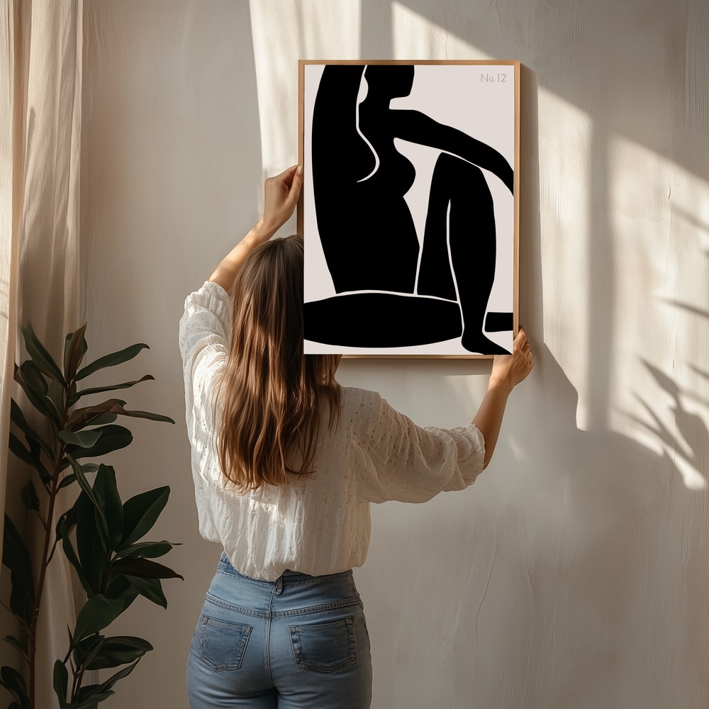 Poster mit anmutiger Silhouette