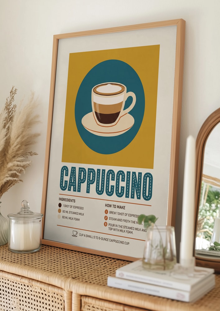Layered Cappuccino Recipe Poster