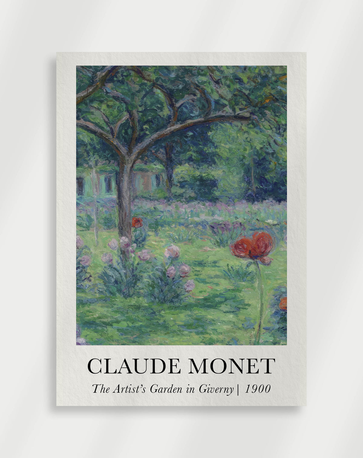 Colorful garden scene with blooming flowers and greenery by Claude Monet 1900
