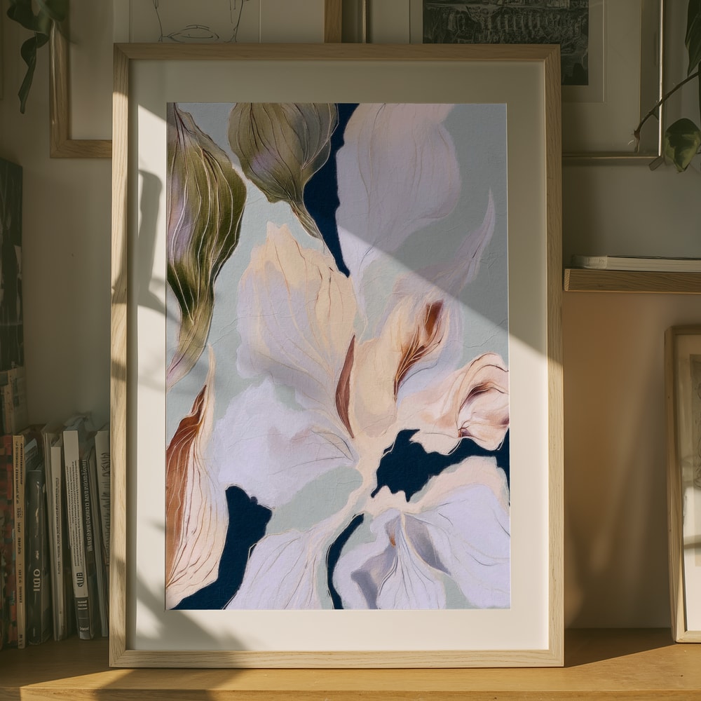 Soft Botanical Flow Poster