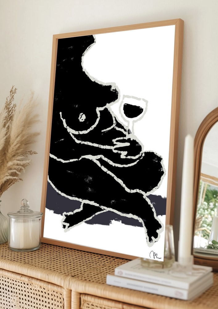Relaxed Wine Poster
