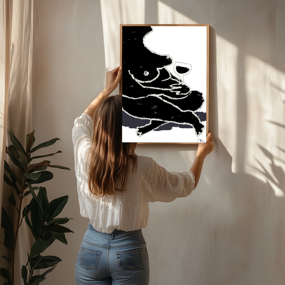 Relaxed Wine Poster