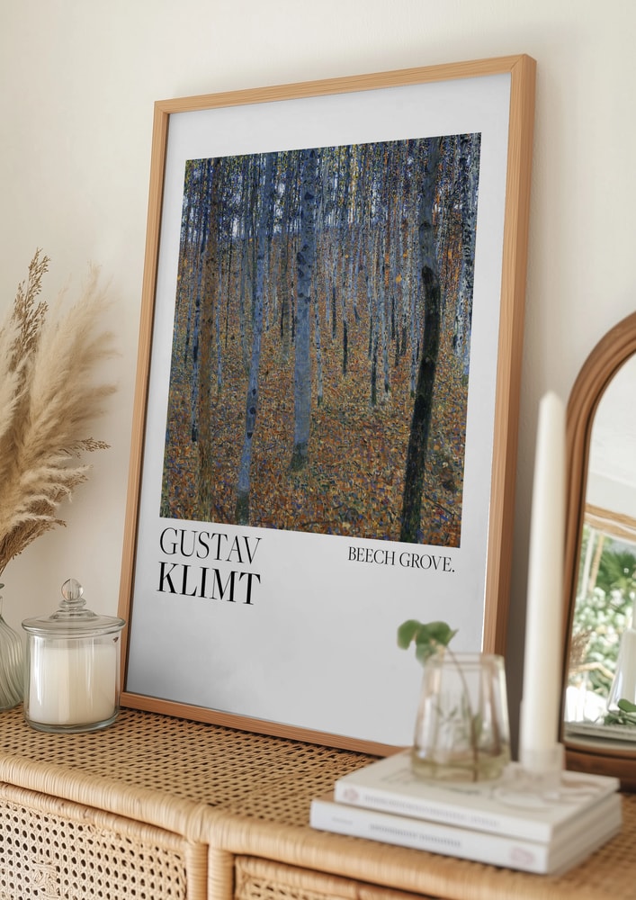 Gustav Klimt Beech Grove I (1902) Poster