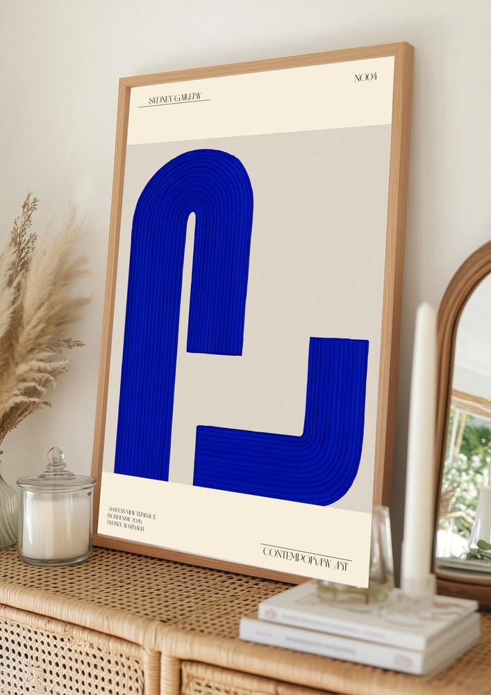 Blue Abstract sydney gallery Poster