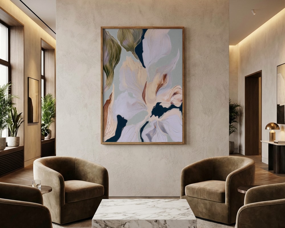 Soft Botanical Flow Poster