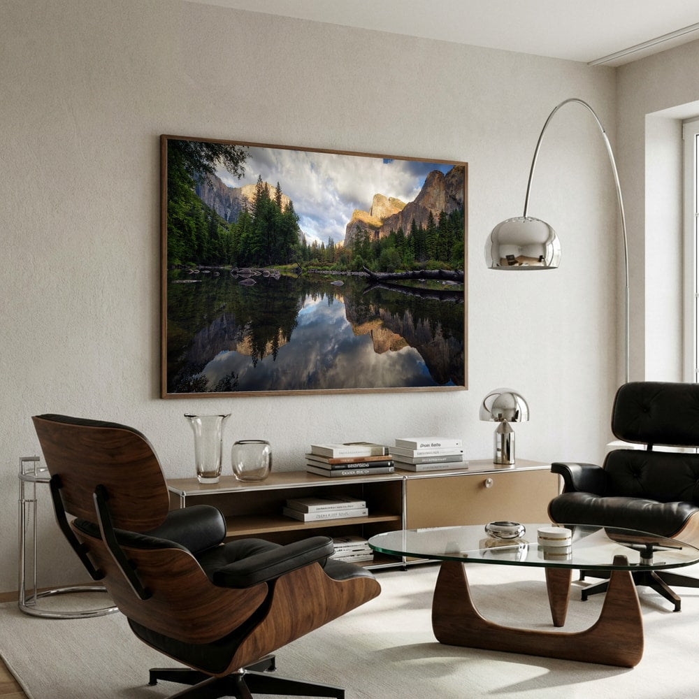 Yosemite River Reflection Poster