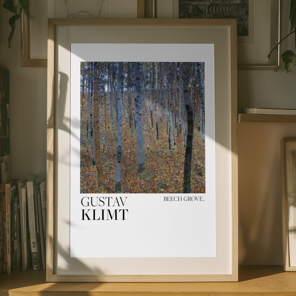 Gustav Klimt Beech Grove I (1902) Poster