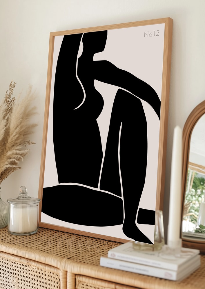 Poster mit anmutiger Silhouette