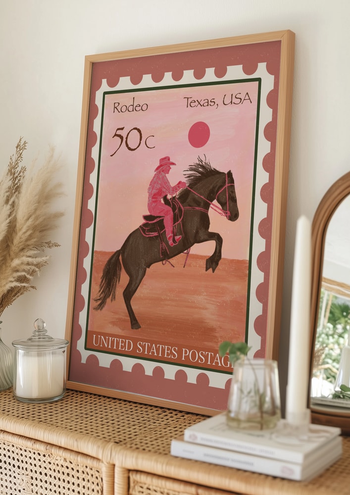 Texas Rodeo Rider Poster