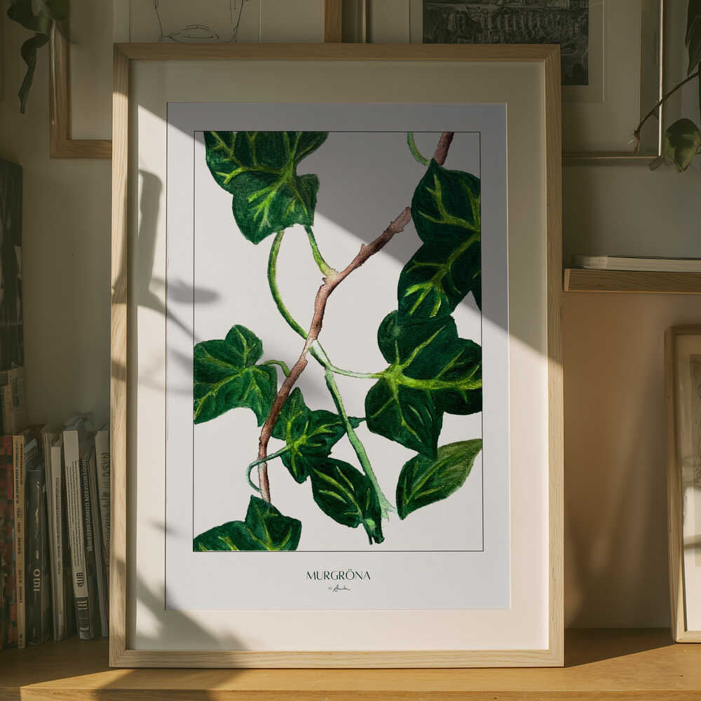 Green Ivy Botanical Poster