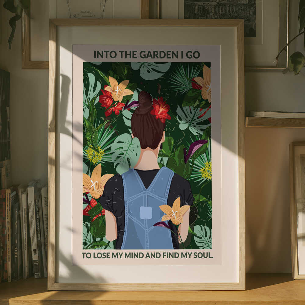 Standard-Wandkunstposter „Im Garten“
