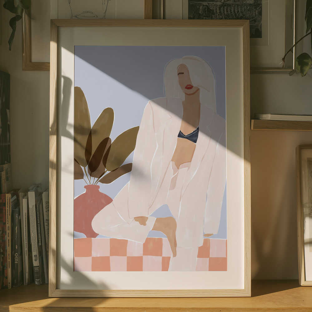 Poster „Zu faul für Yoga“