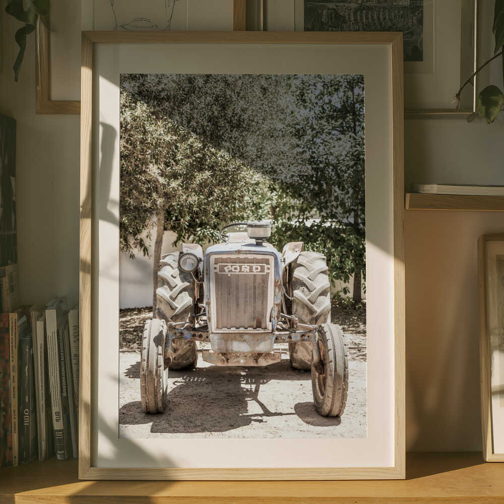 Rugged Tractor Scene Poster