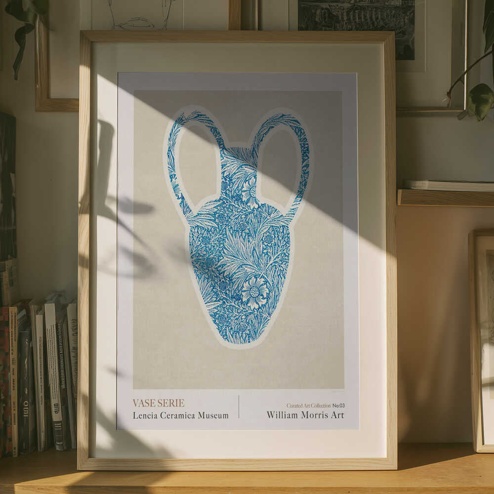William Morris Vase Serie Poster (Blue)