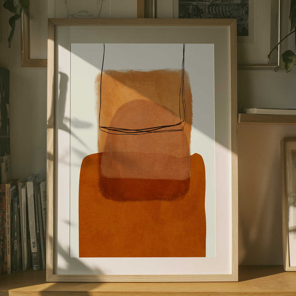 Painted Lines Desatur Kopie Poster