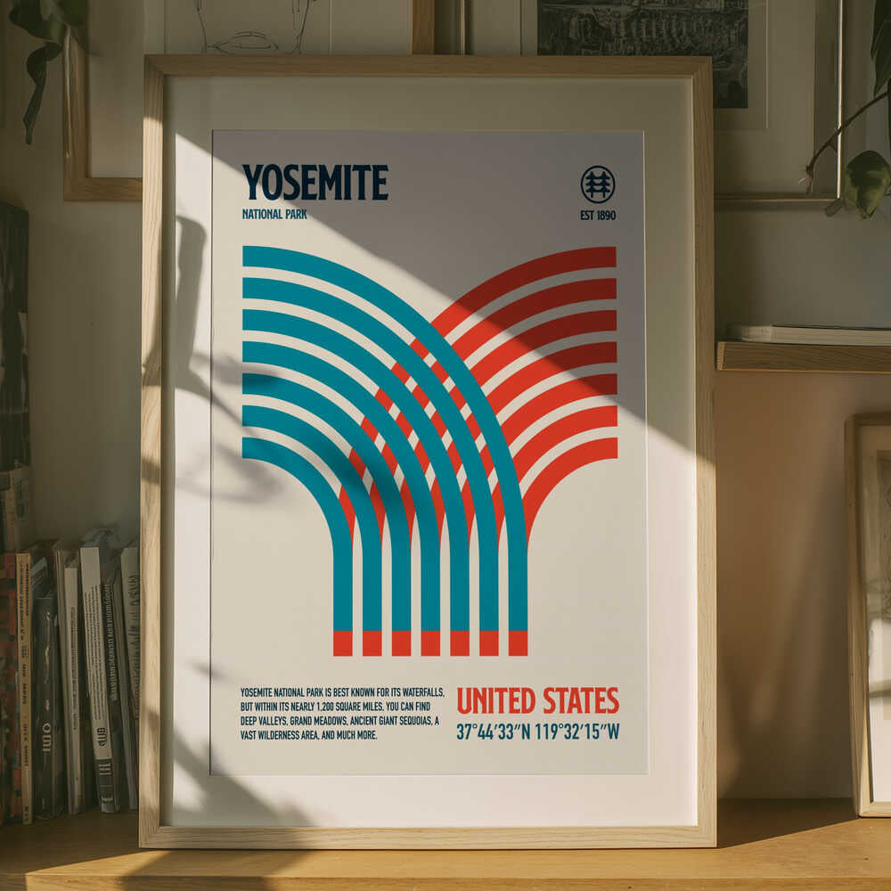 Reiseposter zum Yosemite-Nationalpark Poster