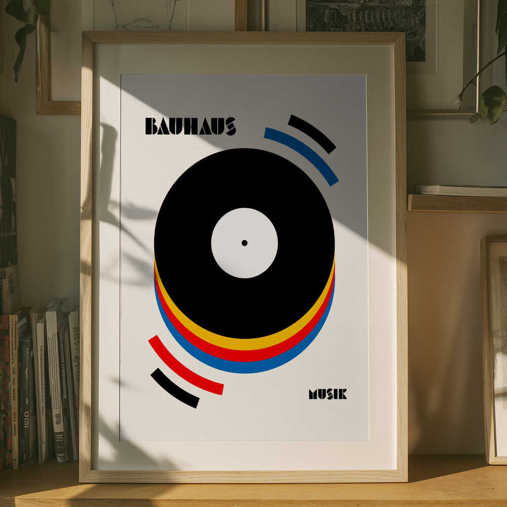 Abstract Music Vinyl Poster