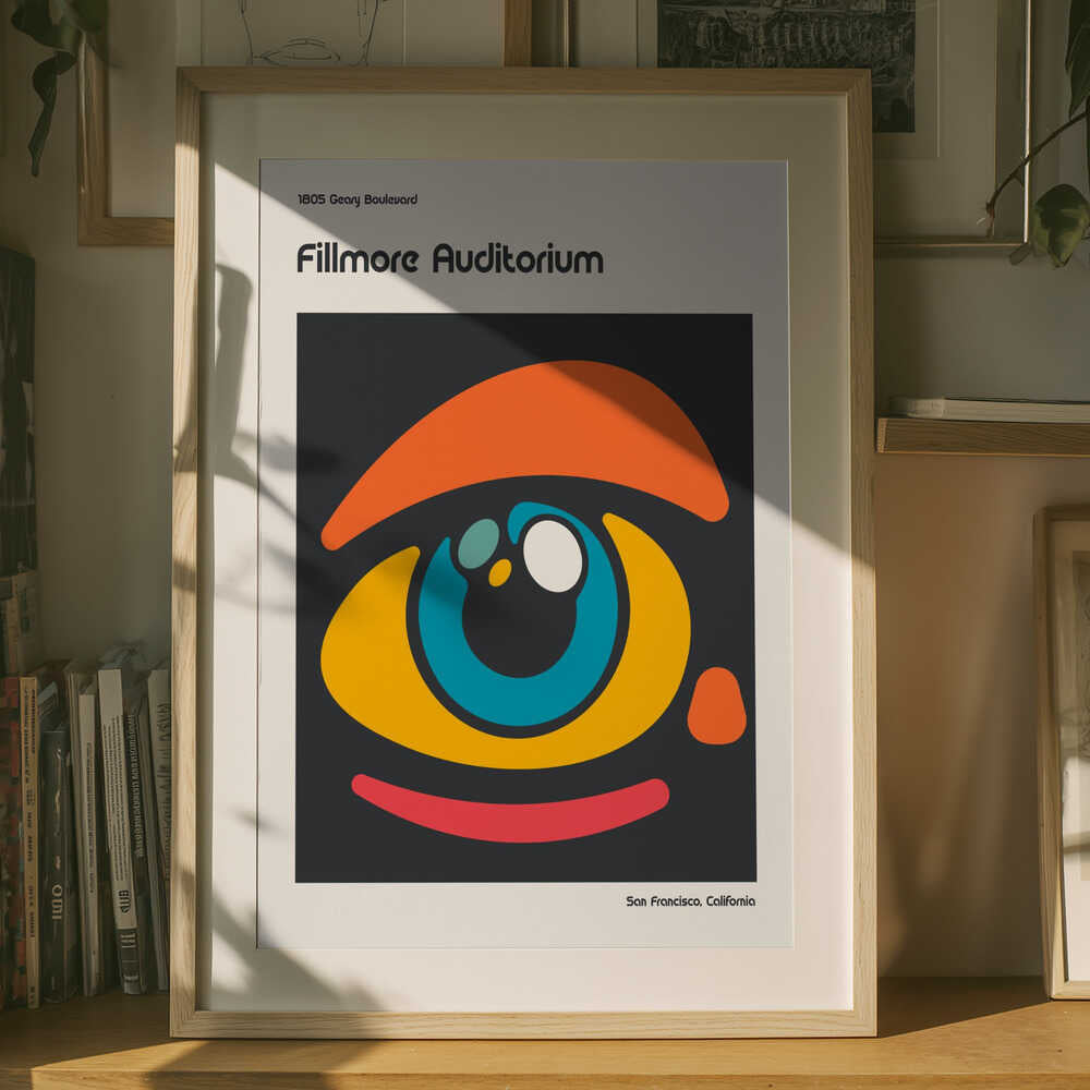 Abstraktes Fillmore-Poster Poster