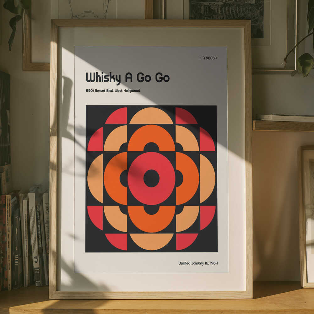 Whisky a Go Go Retro Poster