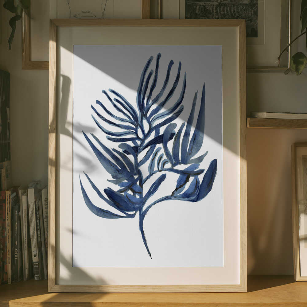 Blue Aquatic Plant Poster 1 Poster
