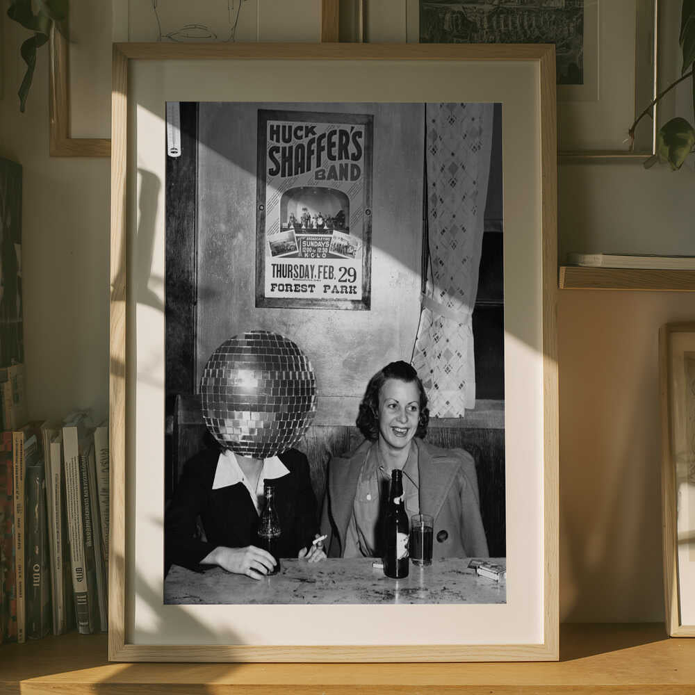 Poster „Retro-Disco-Bar-Spaß“