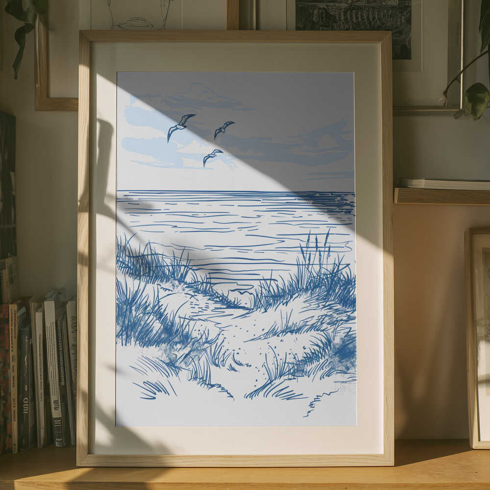 Seascape Sketch Poster