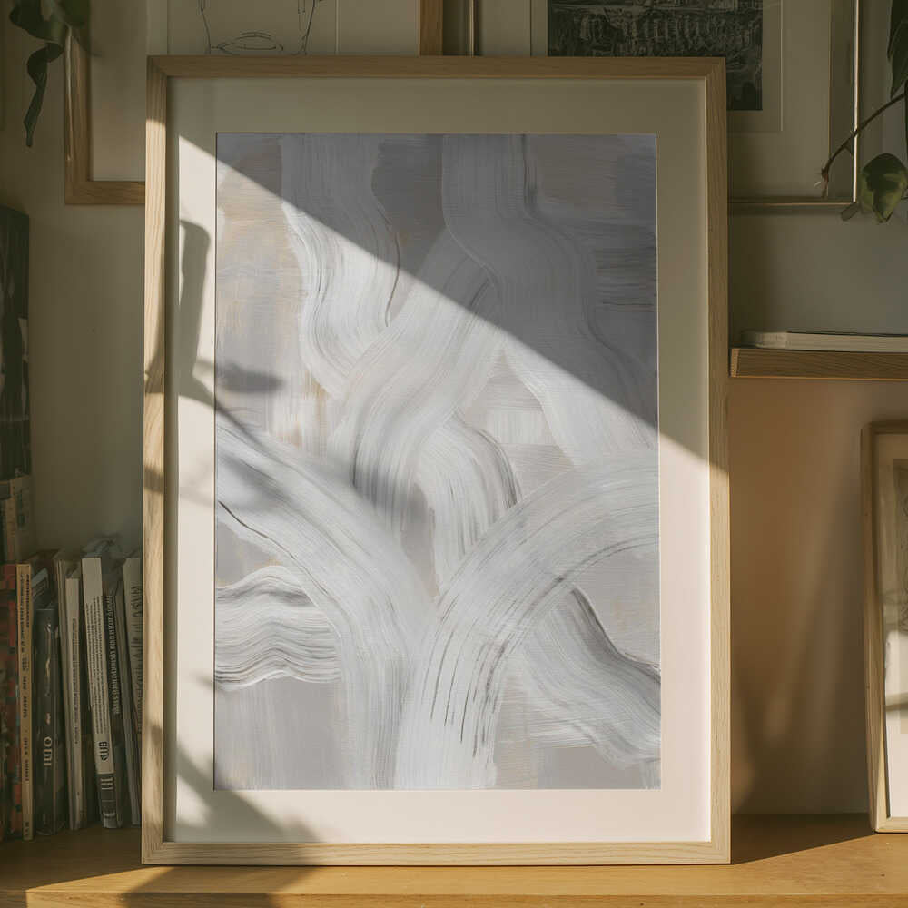 Poster „Abstrakte Pinselstriche 126“