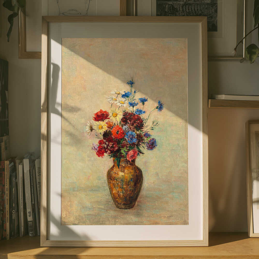 Blumen in einer Vase Poster