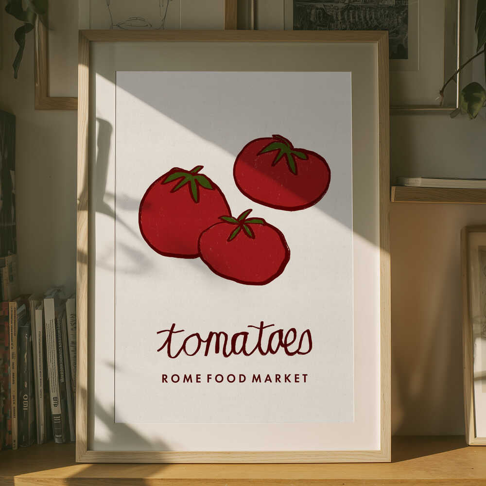Frische Markttomaten Poster