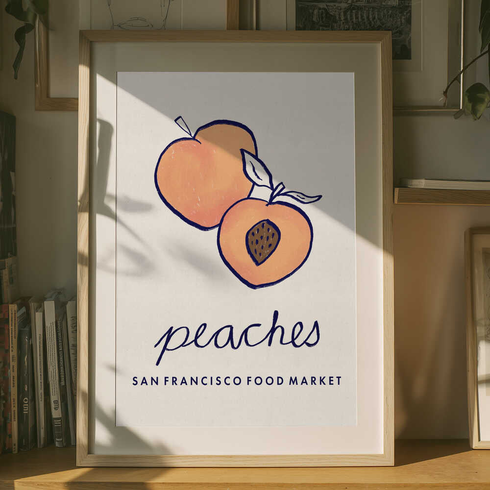 Fresh Summer Peaches Poster