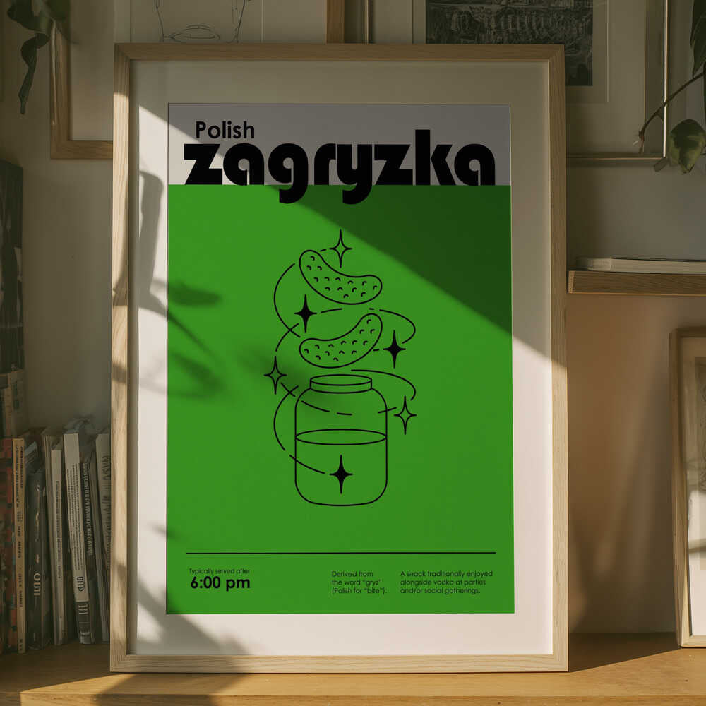 Green Polish Snack Poster
