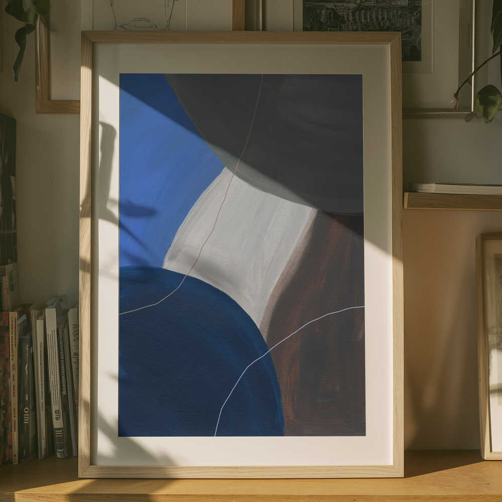 Harmonious Color Blocks Poster
