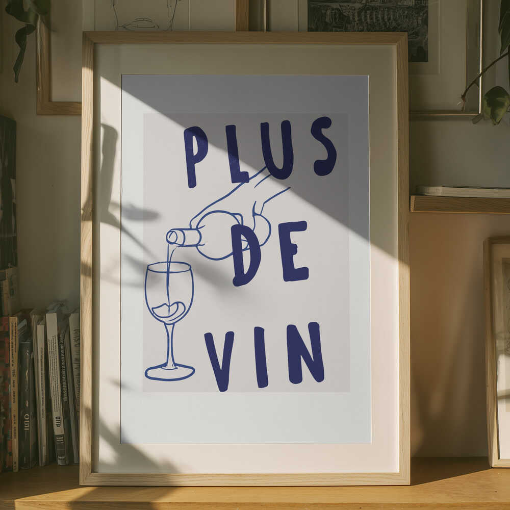 Poster „Moment des Weineinschenkens“