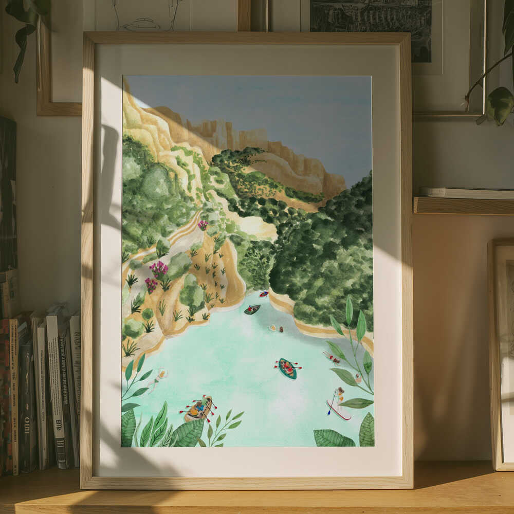 Scenic Canyon River Poster