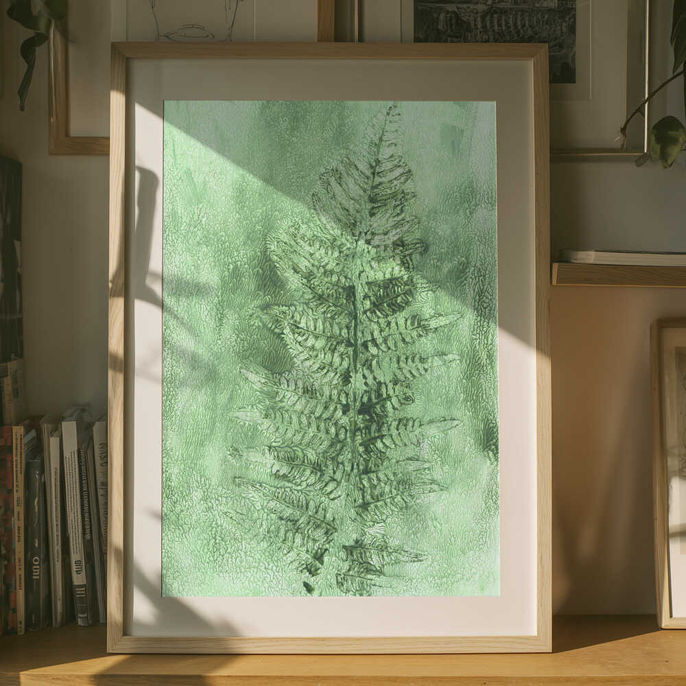 Subtle Fern Frond Poster
